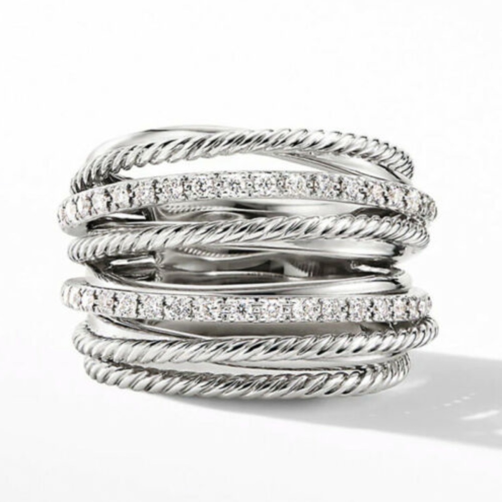 **New 925 Silver White Sapphire Ring, CUTE RING, SHINY RING.